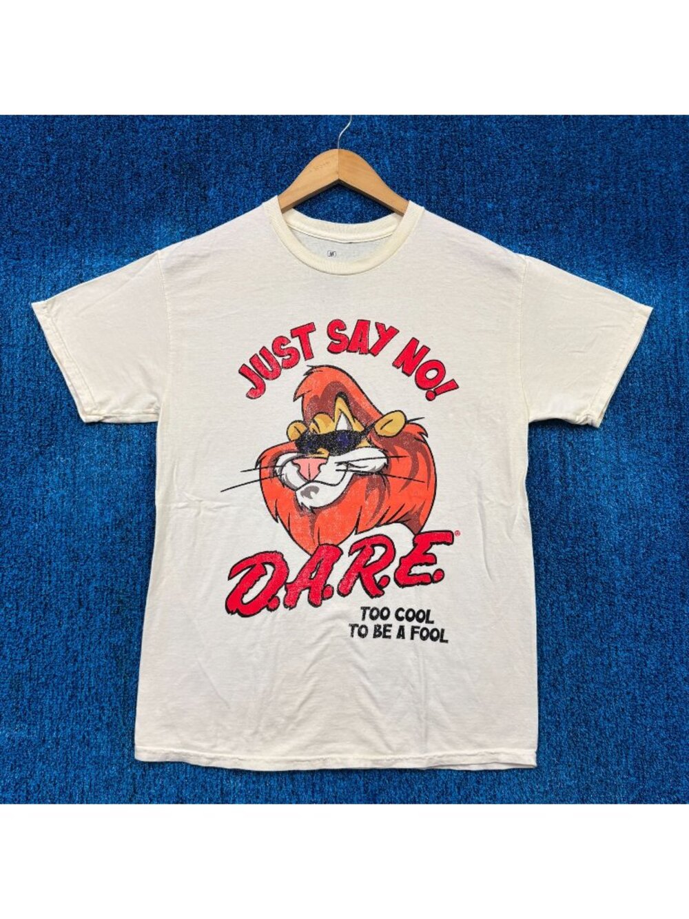 D.A.R.E. Just Say No Beige T-Shirt Size Medium